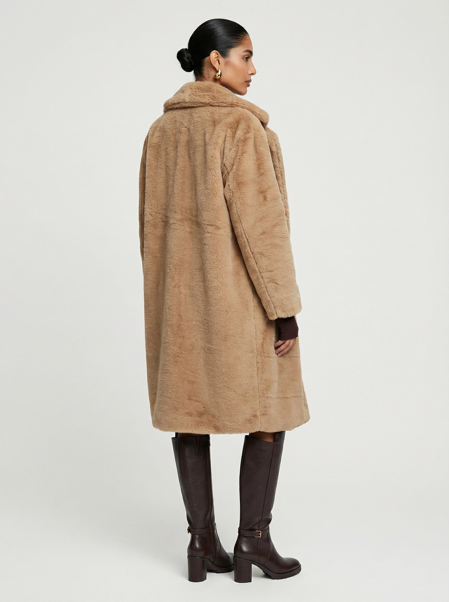 Sahara Camel | Faux Fur - Bej Premium Peluş Kürk